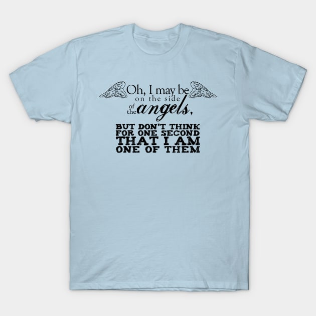 Side of the Angels - Sherlock BBC T-Shirt by ktapparo